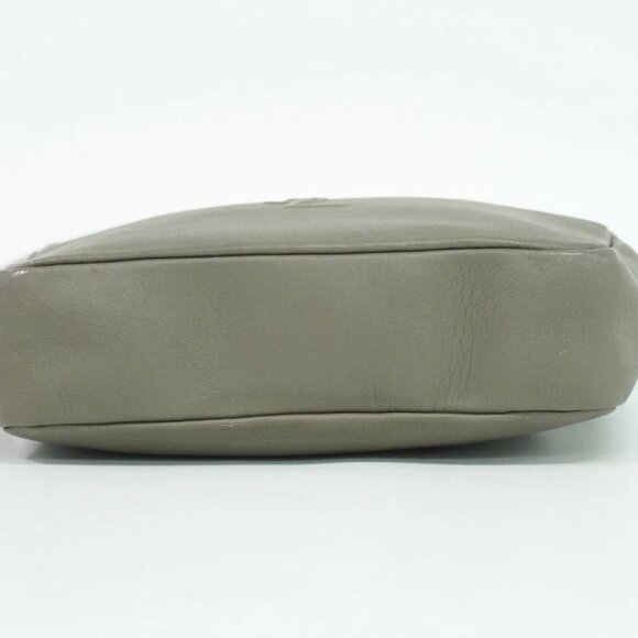 SAINT LAURENT Lou Leather Shoulder Crossbody Camera Bag Gray YSL - Picture 2 of 10